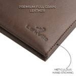 Larkville Heritage Series | RFID Protected Leather Bifold Wallet for Men -Nut Brown - Image 6
