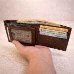 Larkville Heritage Series | RFID Protected Leather Bifold Wallet for Men -Nut Brown - Image 5