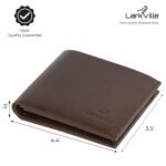 Larkville Heritage Series | RFID Protected Leather Bifold Wallet for Men -Nut Brown - Image 2