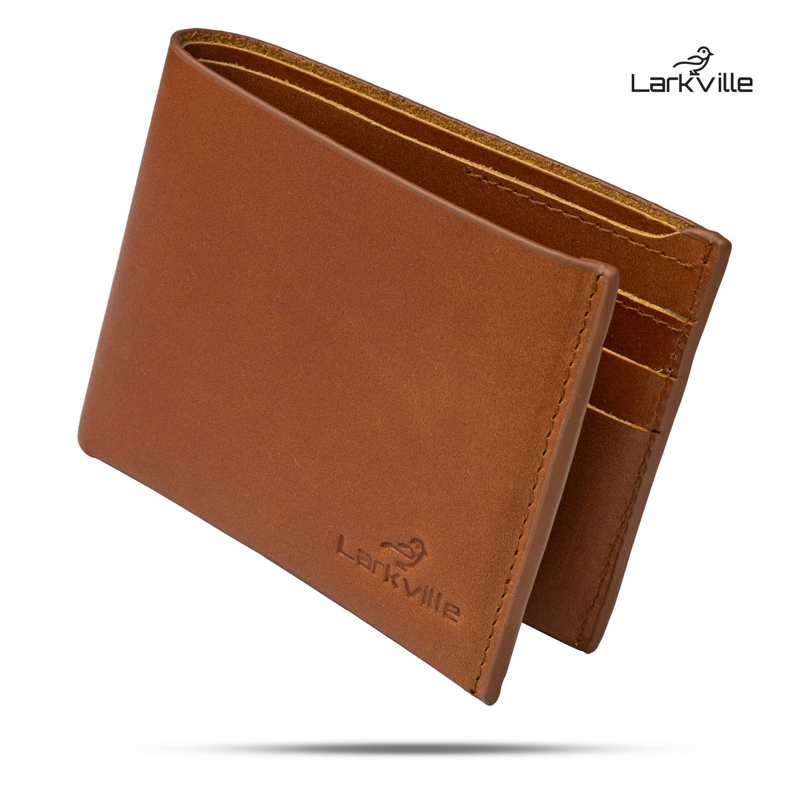 1 Larkville Heritage Series | RFID Protected Leather Bifold Wallet for Men -Brown - Image 1