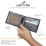 Larkville Heritage Series | RFID Protected Leather Bifold Wallet for Men -Black - Image 3