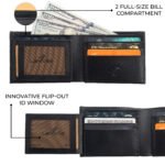 Larkville Heritage Series | RFID Protected Leather Bifold Wallet for Men -Black - Image 5