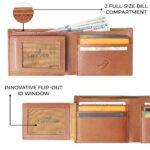 Larkville Heritage Series | RFID Protected Leather Bifold Wallet for Men -Brown - Image 4