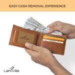 Larkville Heritage Series | RFID Protected Leather Bifold Wallet for Men -Brown - Image 5