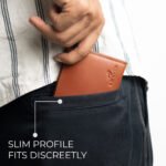 Larkville Heritage Series | RFID Protected Leather Bifold Wallet for Men -Brown - Image 7