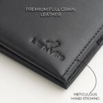 Larkville Heritage Series | RFID Protected Leather Bifold Wallet for Men -Black - Image 6