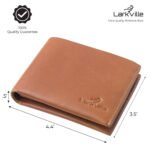 Larkville Heritage Series | RFID Protected Leather Bifold Wallet for Men -Brown - Image 2