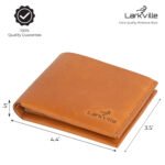 Larkville Heritage Series | RFID Protected Leather Bifold Wallet for Men -Natural - Image 2