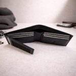 Larkville Heritage Series | RFID Protected Leather Bifold Wallet for Men -Black - Image 5