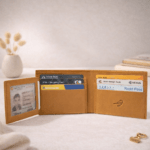 Larkville Heritage Series | RFID Protected Leather Bifold Wallet for Men -Natural - Image 4