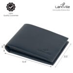Larkville Heritage Series | RFID Protected Leather Bifold Wallet for Men -Navy - Image 2