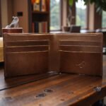Manhattan Classic Series | RFID Protected Leather Bifold Wallet for Men -Nut Brown