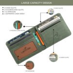 Larkville Orion Series | RFID Protected Leather Bifold Wallet for Men -Olive - Image 4