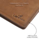 Larkville Orion Series | RFID Protected Leather Bifold Wallet for Men -Crazy Brown - Image 6