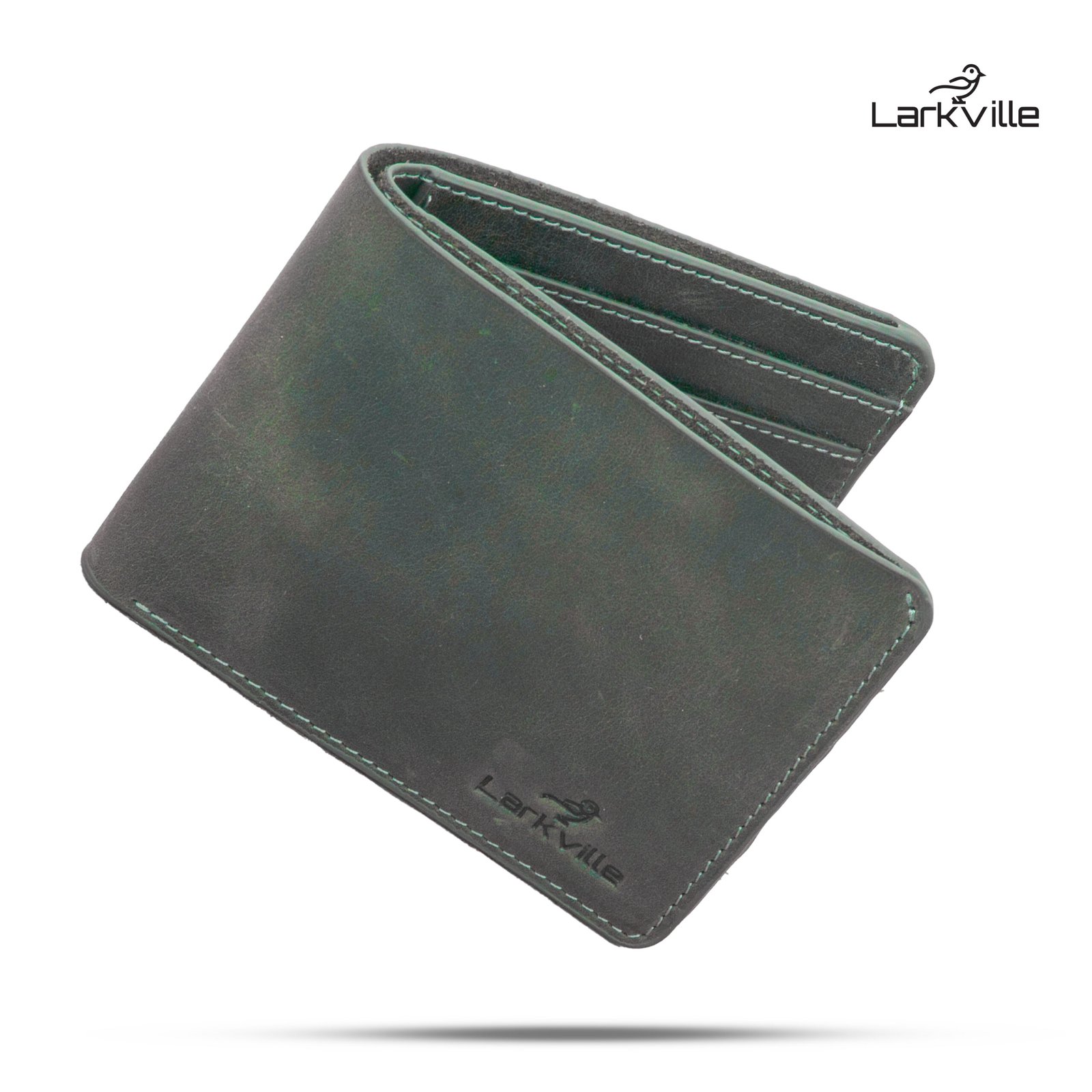 1 Larkville Orion Series | RFID Protected Leather Bifold Wallet for Men -Dark Olive - Image 1